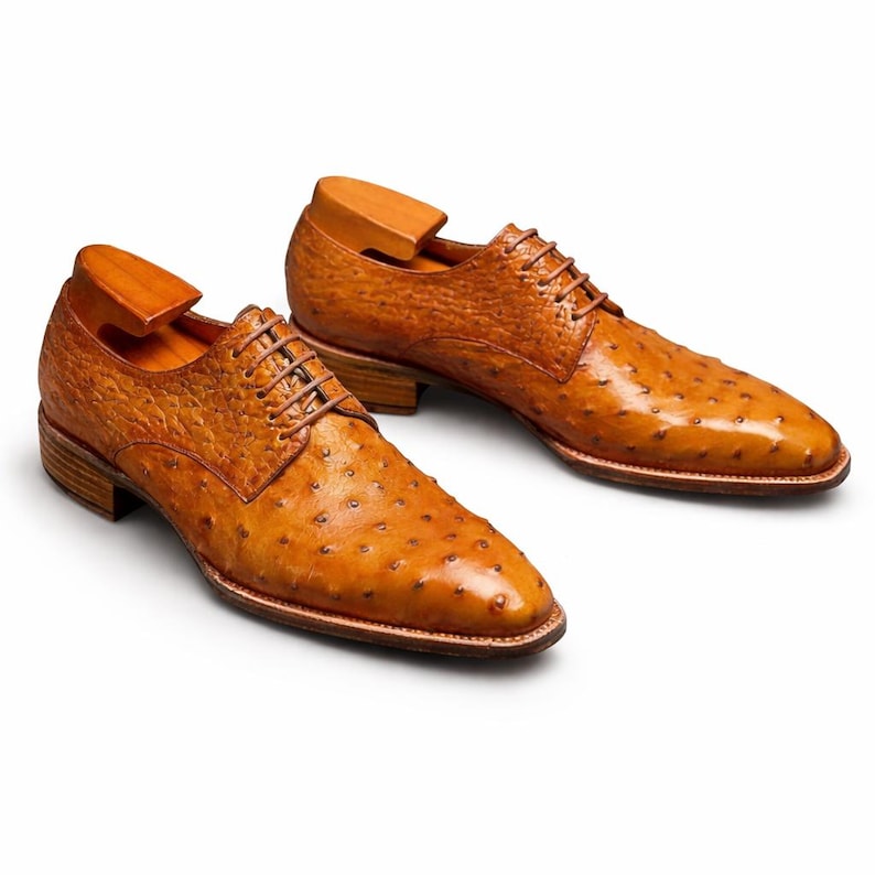 Royal Hide Handmade Textured Leather Oxford Shoes for Men – Brown Luxury Formal Dress Shoes image 1