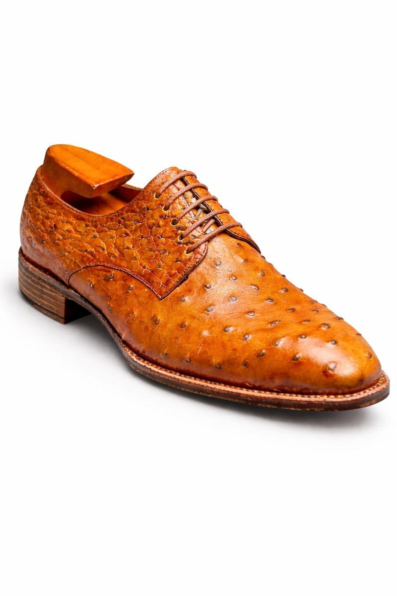 Royal Hide Handmade Textured Leather Oxford Shoes for Men – Brown Luxury Formal Dress Shoes image 2