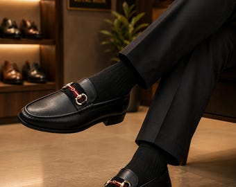 Handmade Men's Leather Loafers – Bespoke Driving Shoes, Comfort Moccasins