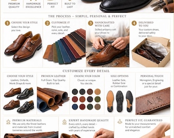 Custom Handmade Leather Oxford Derby Loafers, Bespoke Men's Footwear