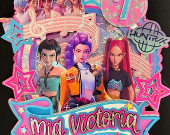 K-POPデーモンハンターズ レイヤードケーキトッパー、カスタムハントリックス
