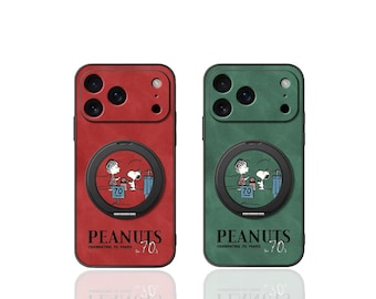 Magnetisch Snoopy-hoesje | MagSafe-compatibele leren telefoonhoes (5 stijlen)