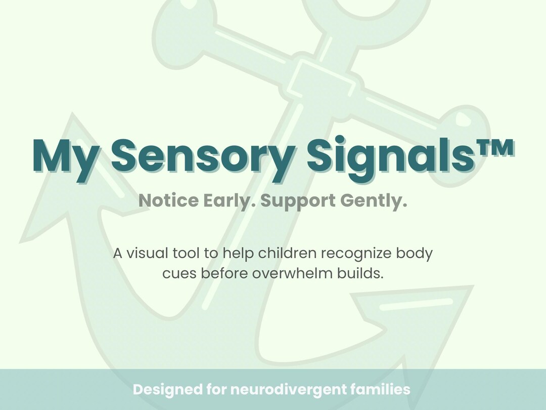 Sensory Awareness Printable | Body Signals Chart for ADHD & Autism ...