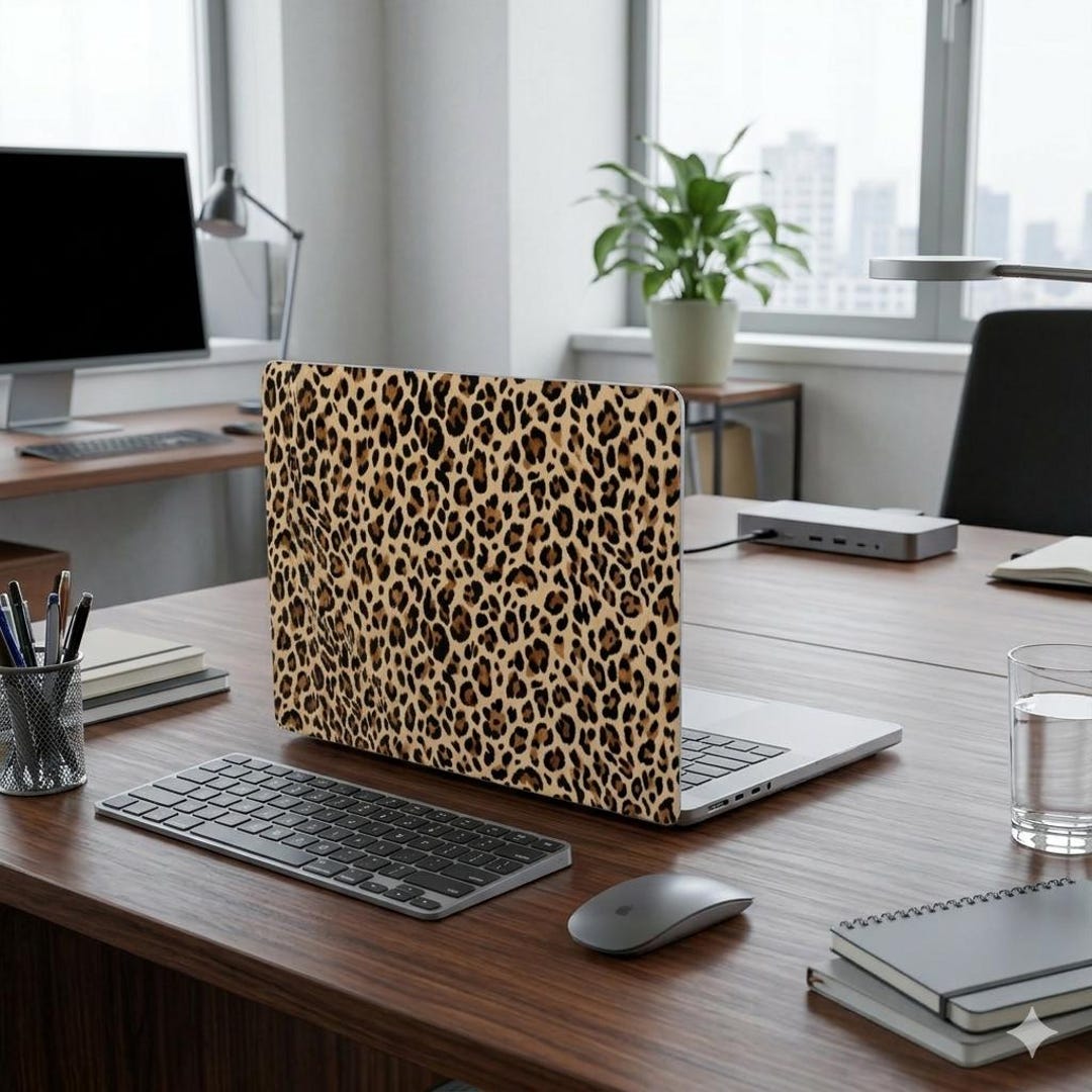 Pear Computer Cover Leopard Print Matte MacBook Case | Animal Print Laptop Cover - Etsy