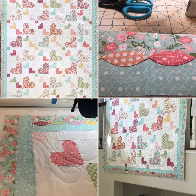 Lollipop Random Hearts Pattern - Etsy