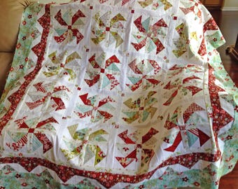Christmas Cake Quilt Printed Pattern & Kit