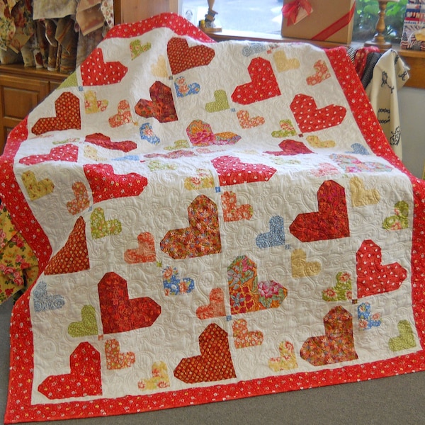 Random Hearts Digital Pattern