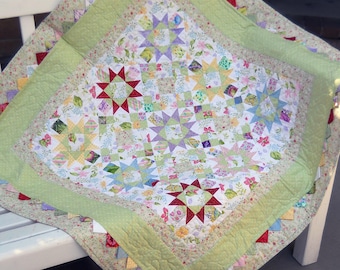 Color Burst Quilt and Topper