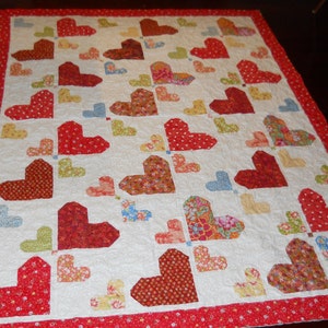 Random Hearts Digital Pattern - Etsy