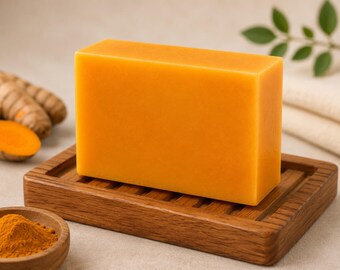 Golden Botanical Glow Homemade Moisturizing Bar Soap