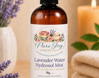 Pure Joy Essentials Lavender Water Hydrosol Mist