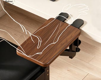 Klemm-Armlehne, faltbare Ergonomische Ellbogenstütze aus massiver Eiche, Handgelenkstütze für Büro-Spiele