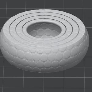 bubble texture gyro fidget spinner file 3mf