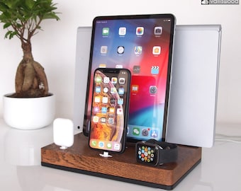 iPhone/iPad/iWatch/AirPods/Macbook - iWatch dock, iPhone dock, iPad PRO dock, iPad Air, Macbook stand, family gift, unigue gift, organizer