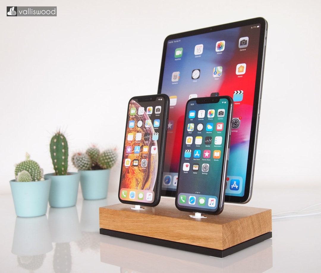 IPhone / iPad Charging Station, Android Docking Station, Cord Organizer