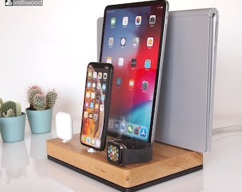 iPhone/iPad/iWatch/AirPods/Macbook - iWatch dock, iPhone dock, iPad 9.7 dock, iPad Air, Macbook stand, iPad PRO, family gift, unigue gift