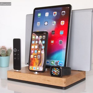 iPhone/iPad/iWatch/AirPods/Macbook - iWatch dock, iPhone dock, iPad 9.7 dock, iPad Air, Macbook stand, iPad PRO, family gift, unigue gift