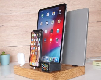 iPhone/iPad/iWatch/AirPods/Macbook - iWatch dock, iPhone dock, iPad dock, iPad Air, Macbook stand, iPad PRO, family gift, unigue gift