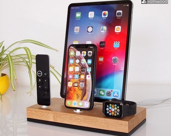 iPhone/iPad/iWatch/AirPods dock, iPhone dock, iPad PRO dock, dock station for multiple devices, family gift,unique present, cable organizer