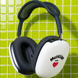 AirPods Max Shell Case Cool Modern New AirPods for Musician with Heart | Music Lover Headphone Covers