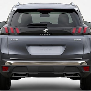Embellecedor cromado de la tapa del maletero Peugeot 5008 MPV 2016+ - Elegancia y seguridad
