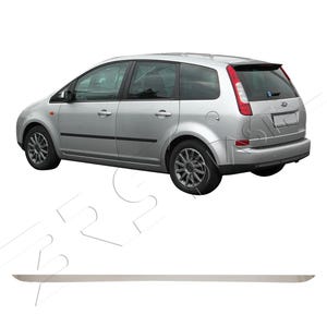 FORD C-MAX 2012-2018 - Svart ABS bakre stötfångarlist med böjning