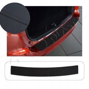 NISSAN JUKE 2014-2018 - Moldura de parachoques ABS negra con curva en T