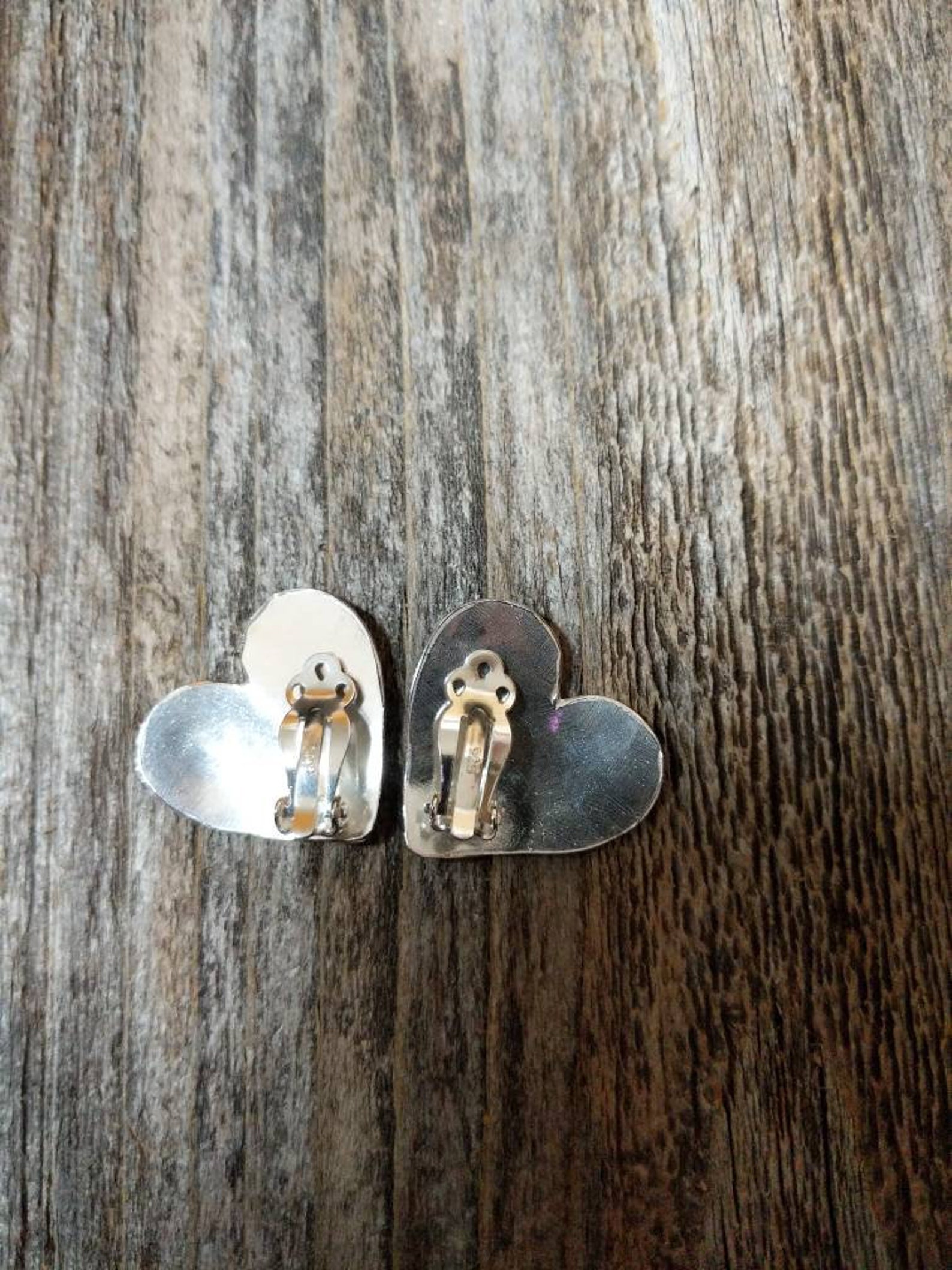 Heart Shaped Pearl Clip On Earrings