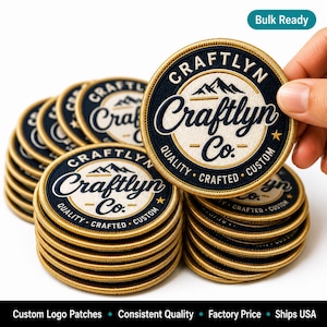 Custom Embroidered Patches – Bulk Wholesale Logo Iron On Patches for Teams, Business