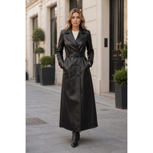 Vintage Black Long Coat - Etsy