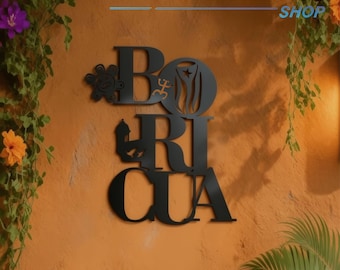 Boricua Pride Metal Wall Art • Puerto Rico Taíno Decor