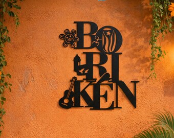 Boriken-Wall pendant—laser-cut sign