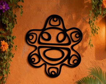 Guey (sun) • Taino symbol Metal Wall Art—Timeless Heritage Décor