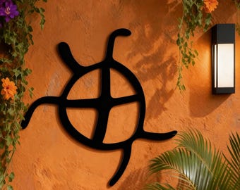 Taíno Turtle—Caribbean Heritage—Wall Metal Art