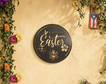 Happy Easter PR-Metal wall art