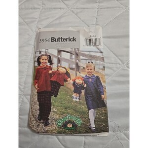 Butterick 3954 Cabbage Patch Kids Girls' and Doll's sewing pattern Size 2-5 FF
