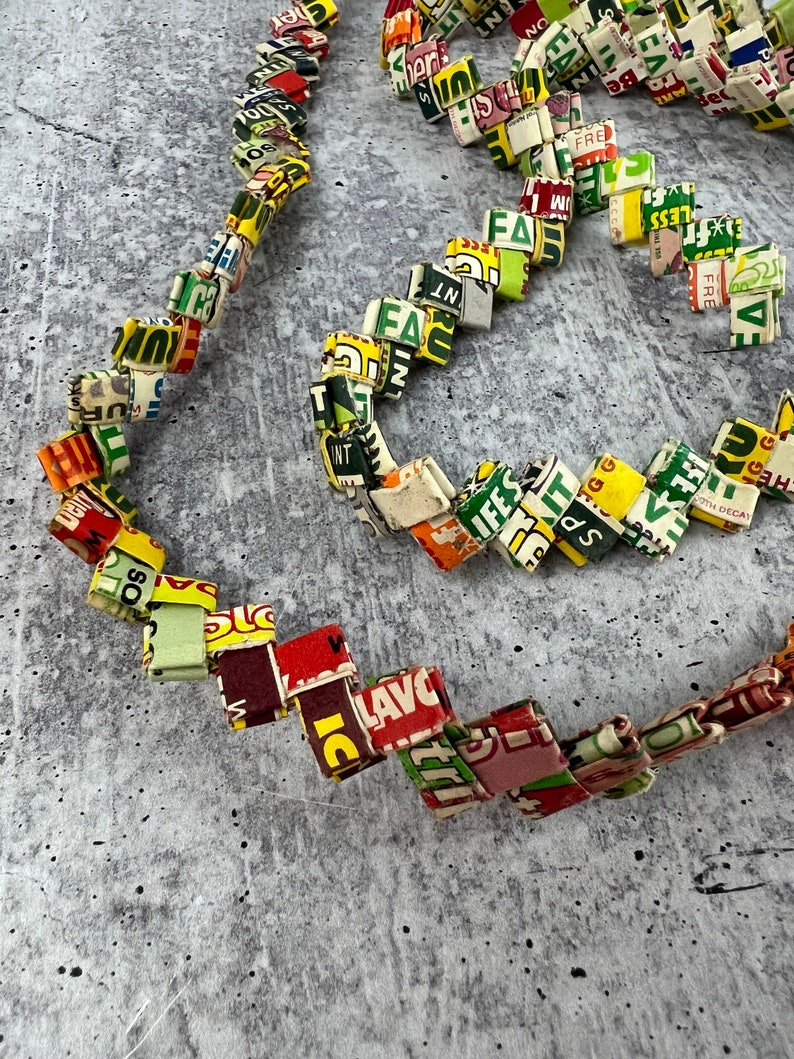 Vintage Chewing Gum Wrapper Chain Paper Origami Garland Over 4 Etsy
