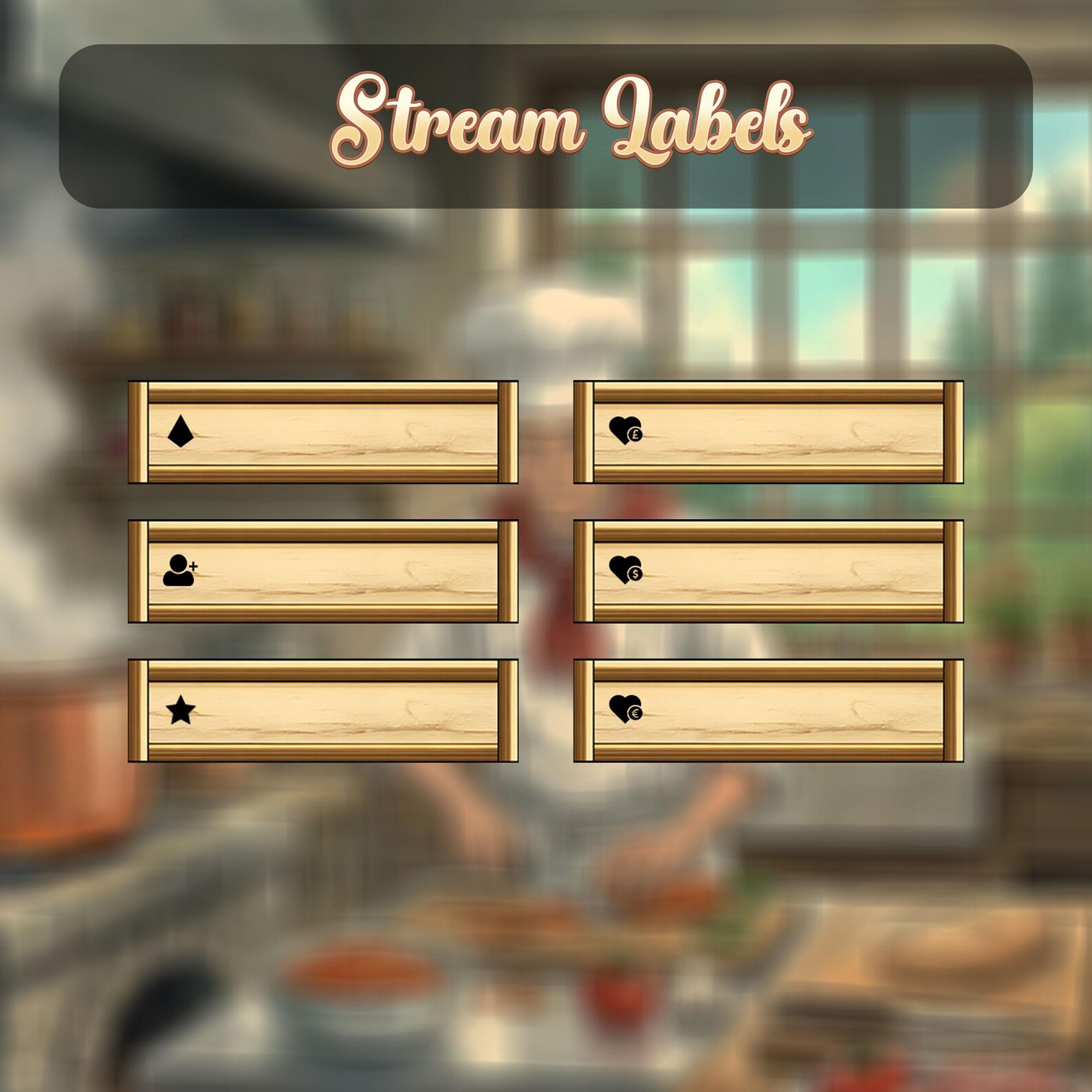 Cozy Kitchen Stream Overlay | Animated Cooking Graphics Bundle - Etsy