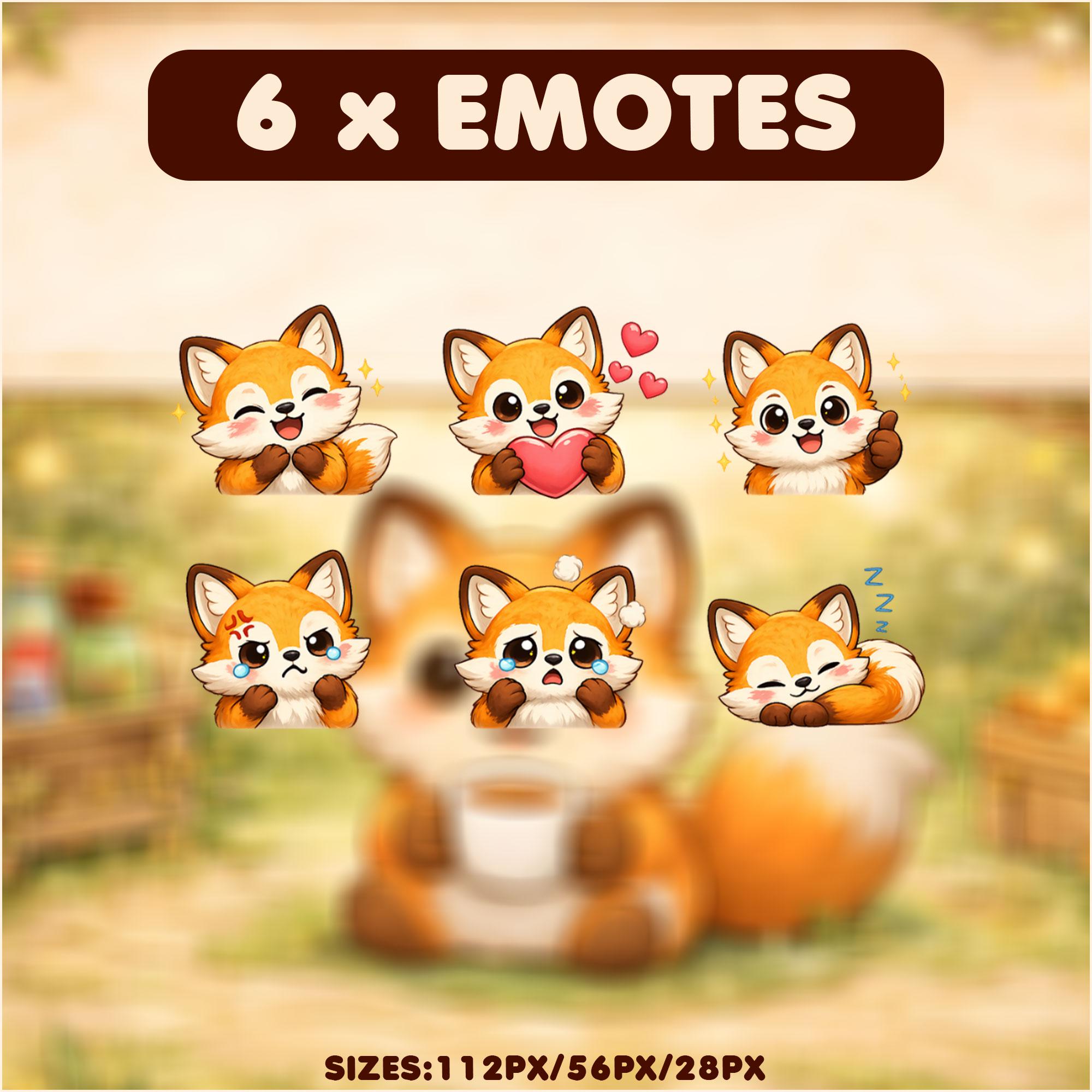 Fox Stream Overlay Pack Animated Cute Forest Fox Twitch Overlay OBS ...