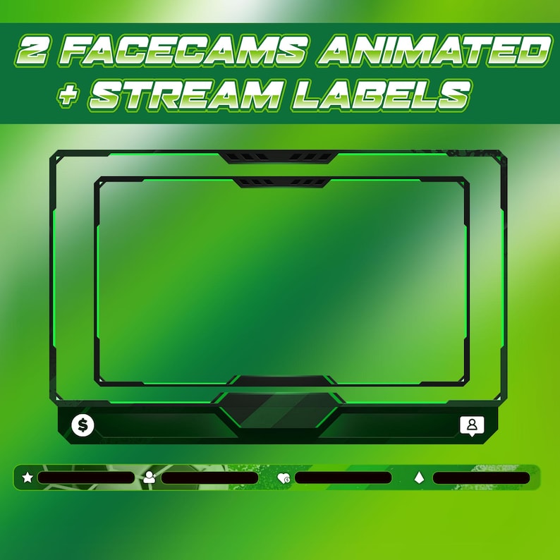 Soccer Animated Stream Overlay Pack | Football Overlay Bundle | Twitch ...