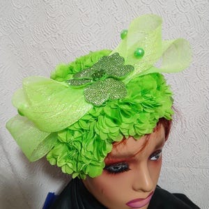 Lime Green Church Hats - Etsy display picture 1