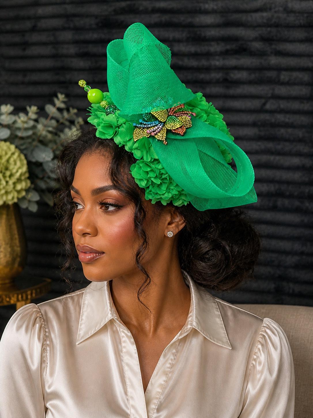 Emerald Green Fascinator Hats - Etsy display picture 1