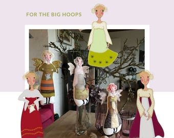 Big Bundle Angels: take 3 and pay for 2 - ALL 3 ANGEL DOLLS for the Big hoops in one pack - save 33%