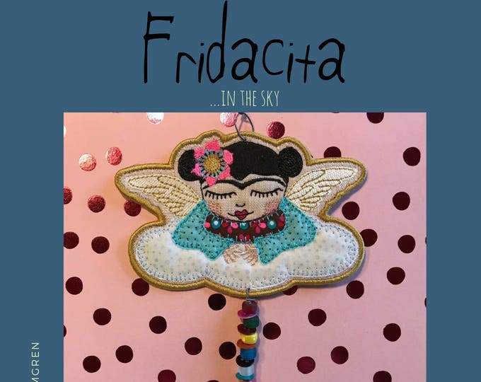 Small Freestanding, quilted, appliqué Angels on clouds , machine embroidery designs ITH, FS ornaments, 2 designs, 2 variants, raw and satin