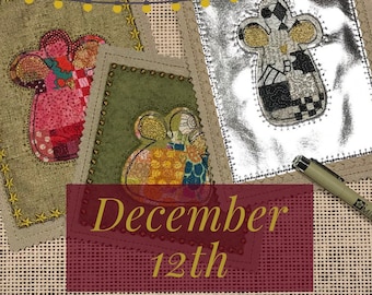 3 ITH Cards Scrap Angels - An Angel a Day - Dec 10th in fruBlomgren's Christmas Event 2018 - special price till Dec 13th design arrives