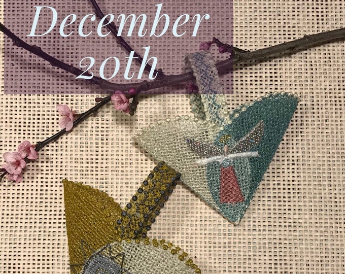 Little FS Lace Hearts with Angel or Star - December 20th in fruBlomgren's Christmas Event 2018 - 2 beautiful freestanding lace designs