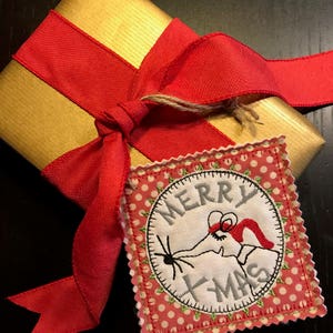 Whimsical and Mousy Gift TAGS or COASTERS  ITH, 6 different designs + an text-less one for customising, all fit the 4 x 4 hoop