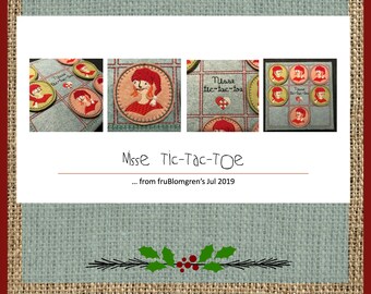 CHRISTMAS joy - my NISSE Tic-Tac-Toe DIY with my Danish Nisse girl and Nisse boy - easy to make and a great Mandelgave or hostess gift