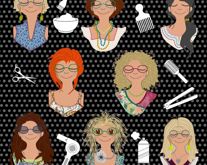 BIG BUNDLE - Marianne and her HAIR-Dos - save 20% - includes both design packs - a total of 16 designs, 8 Hair-styles in each 2 sizes