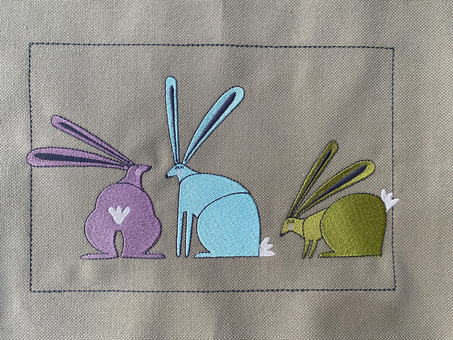 10 Hand Drawn BUNNY DESIGNS in Doodle Flower Wreaths With Texts and as ...